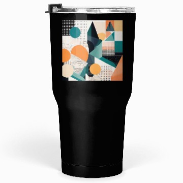 Discover Minimalist Geometric Design with Depth Illusion Tumblers 30 Oz