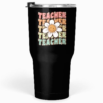 Discover Groovy Teacher Cute Daisy Flower Back to School Tumblers 30 Oz