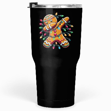 Discover Dabbing Gingerbread Wrapped in Christmas Lights Tumblers 30 Oz