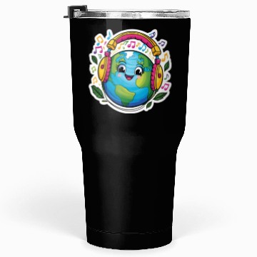 Discover Harmonizing with Earth - Vibrant Sticker Tumblers 30 Oz