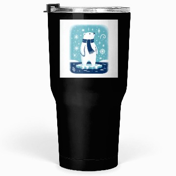 Discover Polar Bear on Ice Floe Tumblers 30 Oz