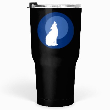 Discover Wolf Moon Nature Vector Tumblers 30 Oz