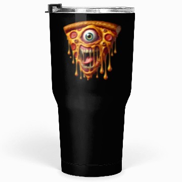 Discover Terrifying Monster Pizza Slice | Hyper-Realistic Tumblers 30 Oz