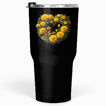 Discover Marigold Flowers Tumblers 30 Oz