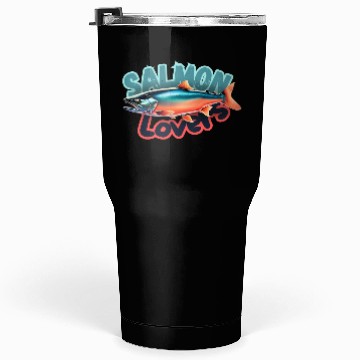 Discover Salmon Lovers 3d Illustration Tumblers 30 Oz