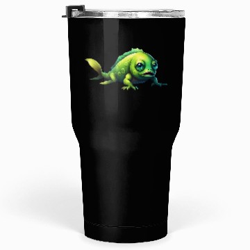 Discover Monster Fish Green Color Crawling on the Seabed Tumblers 30 Oz