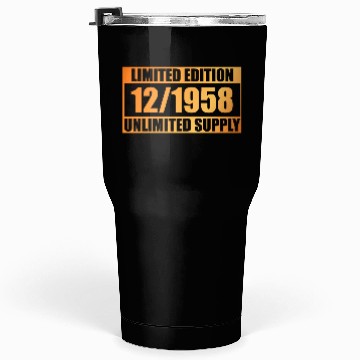 Discover 66th birthday Limited Edition - ꝏ Supply 12/1958 Tumblers 30 Oz