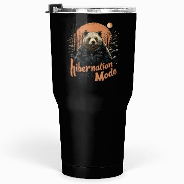 Discover Hibernation Mode Brown Bear Tumblers 30 Oz