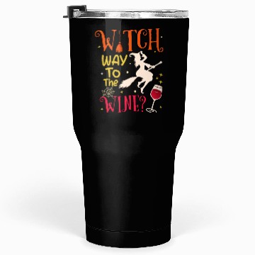 Discover Witch Way To The Wine Funny Halloween Drinking Tumblers 30 Oz