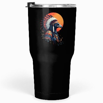 Discover Wind Feather Native American Illustration Tumblers 30 Oz