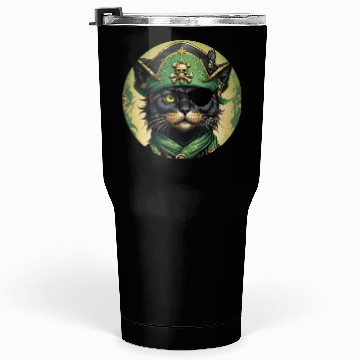 Discover Pirate cat Tumblers 30 Oz