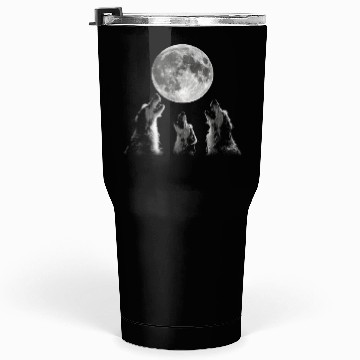 Discover Irish Wolfhound Dog Howling Moon Tumblers 30 Oz