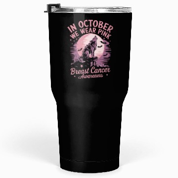 Discover Breast Cancer Design - Wolf Tumblers 30 Oz