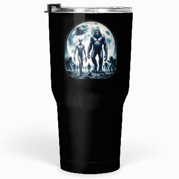 Discover Alien And Bigfoot Sasquatch Moon Tumblers 30 Oz