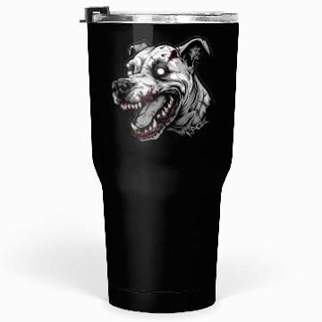 Discover White Zombie Dog Head Tumblers 30 Oz