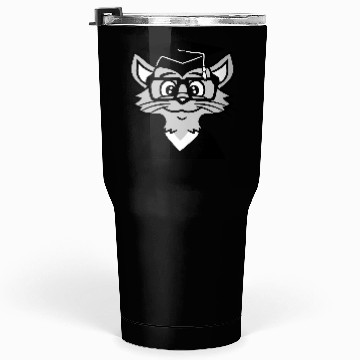 Discover College Degree Cat School-leaving Certificate Pass Tumblers 30 Oz