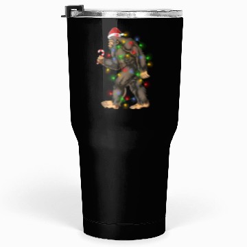 Discover Bigfoot Sasquatch Yeti Candy Cane Christmas Tumblers 30 Oz
