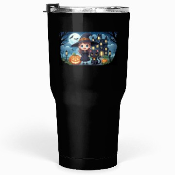 Discover Halloween night Tumblers 30 Oz