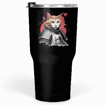 Discover Samurai Cat in Armor Tumblers 30 Oz