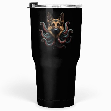 Discover GERMAN SHEPHERD KRAKEN: DEEP SEA DEFENDER Tumblers 30 Oz