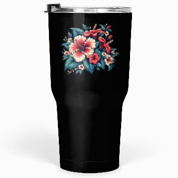 Discover Tropical Hibiscus Bloom Tumblers 30 Oz