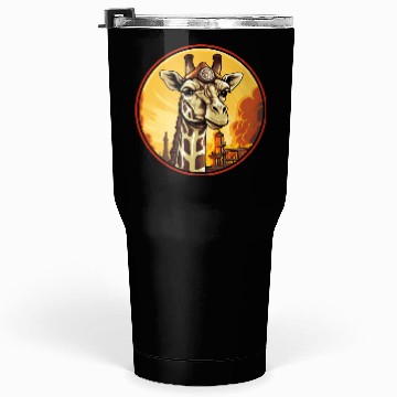 Discover Firefighter giraffe Tumblers 30 Oz