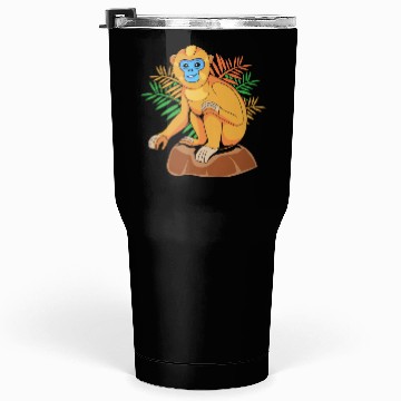 Discover Funny Golden Snub Nosed Monkey Sitting Tumblers 30 Oz