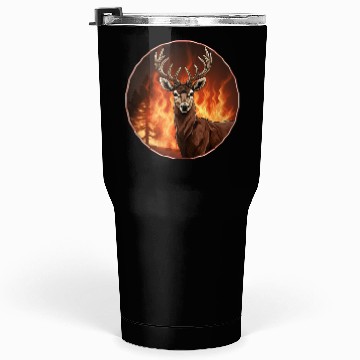 Discover Deer Firefighter Tumblers 30 Oz