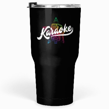 Discover Colorful Karaoke Microphone Design Tumblers 30 Oz