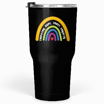 Discover Empathy Hope Trust Loyalty Rainbow Tumblers 30 Oz