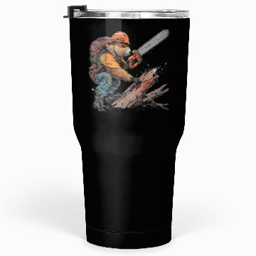 Discover Beaver Lumberjack Chainsaw Tumblers 30 Oz
