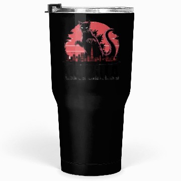 Discover Catzilla: Fierce Feline Monster Tumblers 30 Oz
