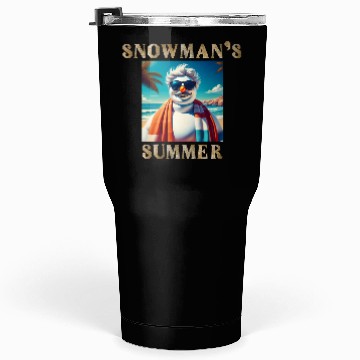 Discover Chillin' Snowman: A Summer Surprise Tumblers 30 Oz
