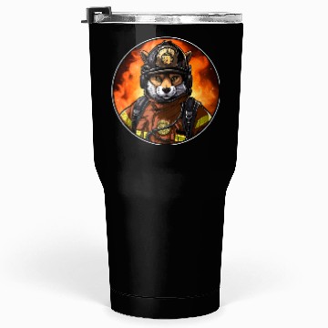 Discover Fox Firefighter Tumblers 30 Oz