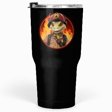 Discover Lizard Firefighter Tumblers 30 Oz