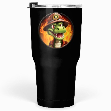 Discover Crocodile Firefighter Tumblers 30 Oz