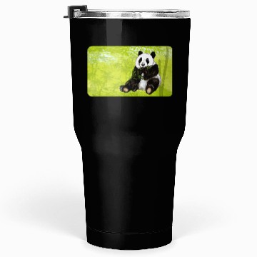 Discover Cute panda bear with bamboo - design for kids Tumblers 30 Oz