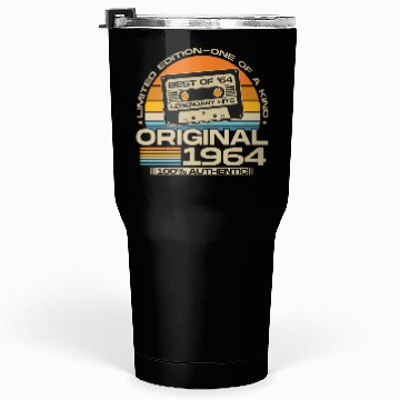 Discover Vintage 1964 Retro 60th Birthday Gift Tumblers 30 Oz