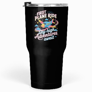 Discover First Plane Ride Sky-High Adventures Tumblers 30 Oz