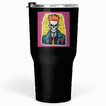 Discover "Neon Punk Skull Art" Tumblers 30 Oz