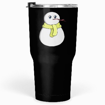 Discover Snowman wearing a yellow scarf Tumblers 30 Oz
