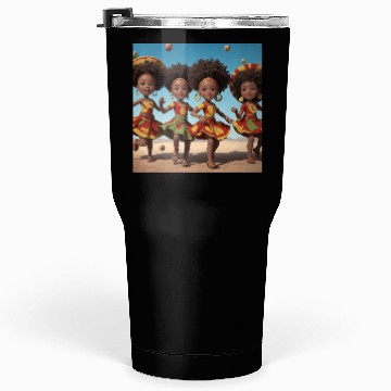 Discover Animated African kids dancing Tumblers 30 Oz