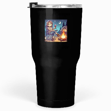 Discover Happy camper slightly tipsy design Tumblers 30 Oz