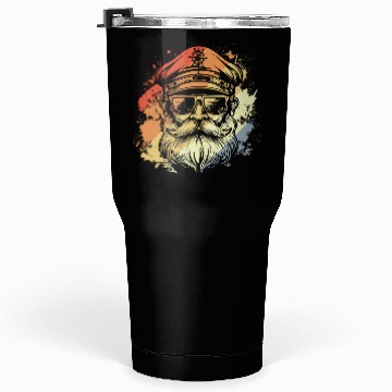 Discover Retro Sailing Captain Drawing Tumblers 30 Oz