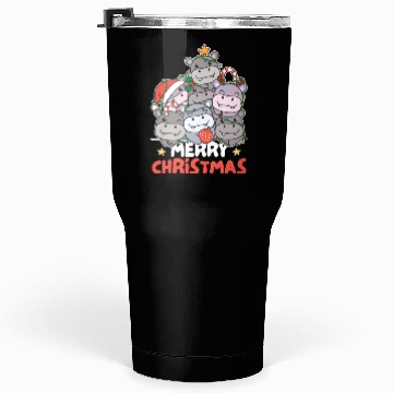 Discover Hippo Christmas Tree Merry Christmas Tumblers 30 Oz