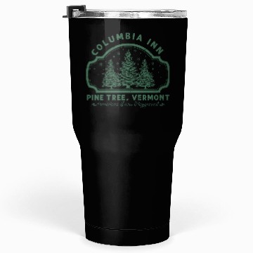 Discover Columbia Inn Pine Tree Vermont White Christmas Tumblers 30 Oz