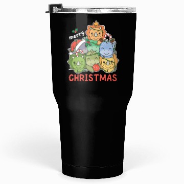 Discover Dinosaur Christmas Tree Merry Christmas Tumblers 30 Oz