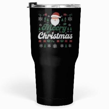 Discover Gothic Christmas Sweater with Cubical Elements Tumblers 30 Oz