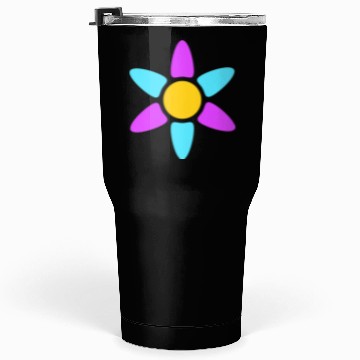 Discover Small Daisy Flower Decorative Yellow Purple Design Tumblers 30 Oz