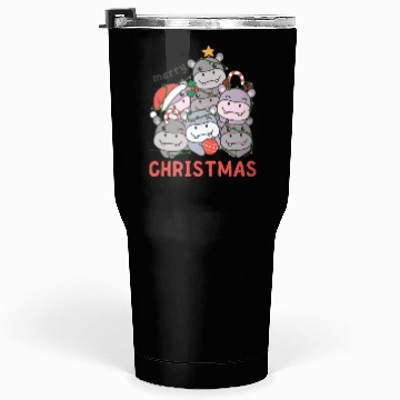 Discover Hippo Christmas Tree Merry Christmas Tumblers 30 Oz